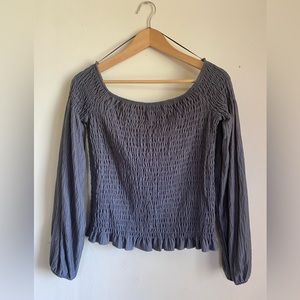 Kiriou Smocked Top from Nordstrom Sz L